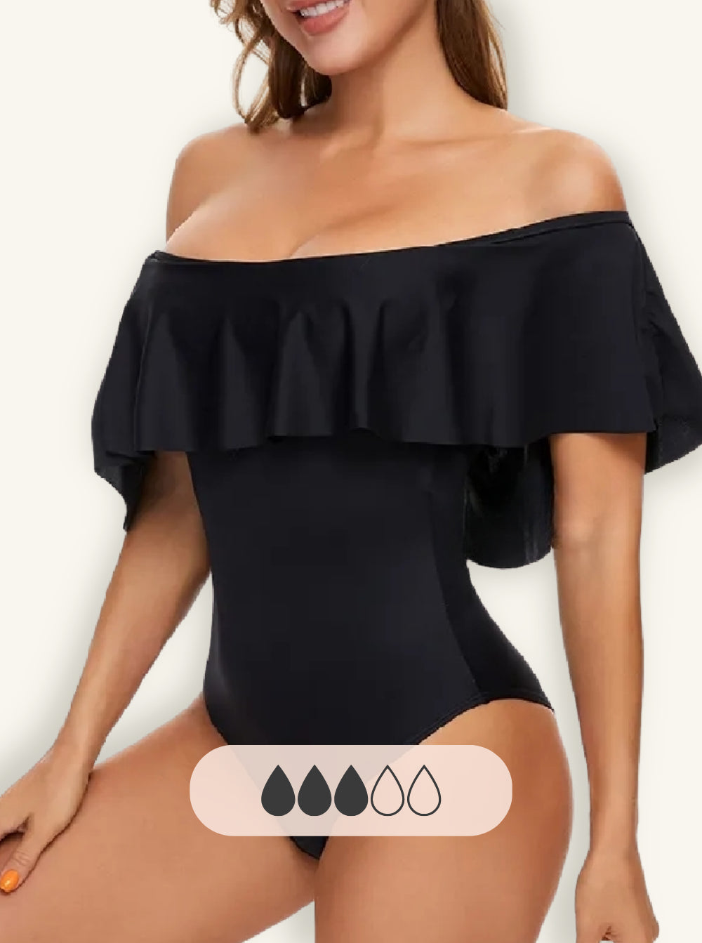 Maillot de bain à épaulettes