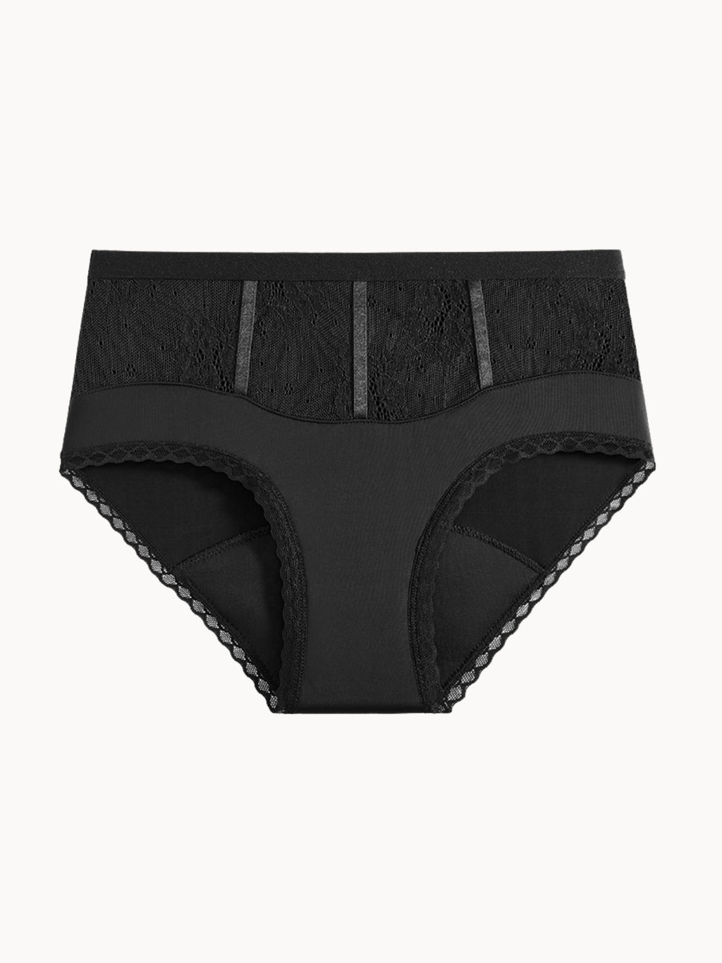 Slip mit floralem Besatz