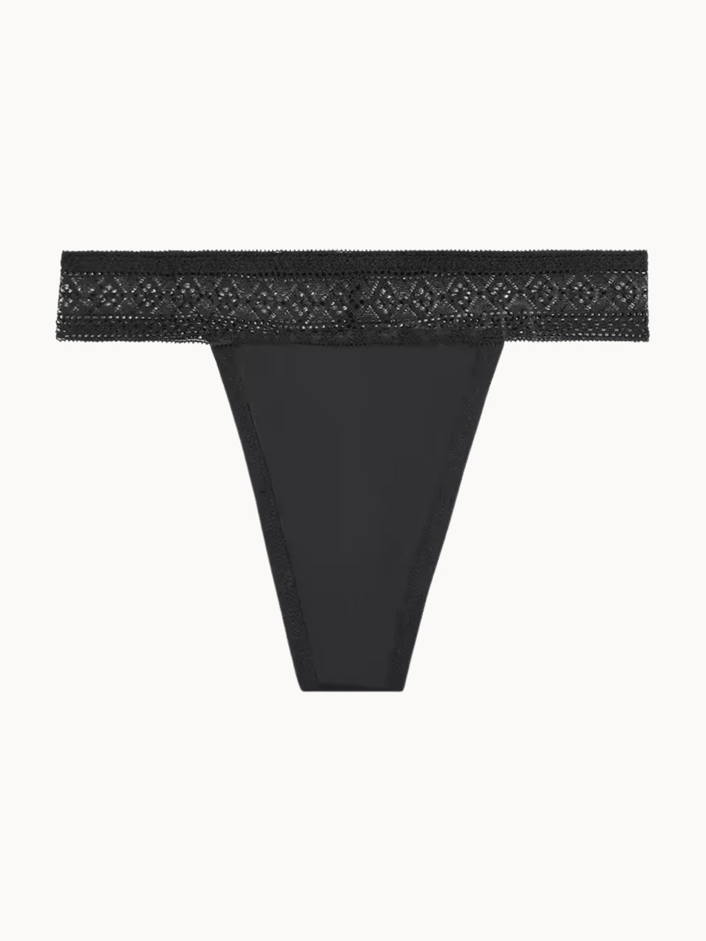 String avec bordure en dentelle