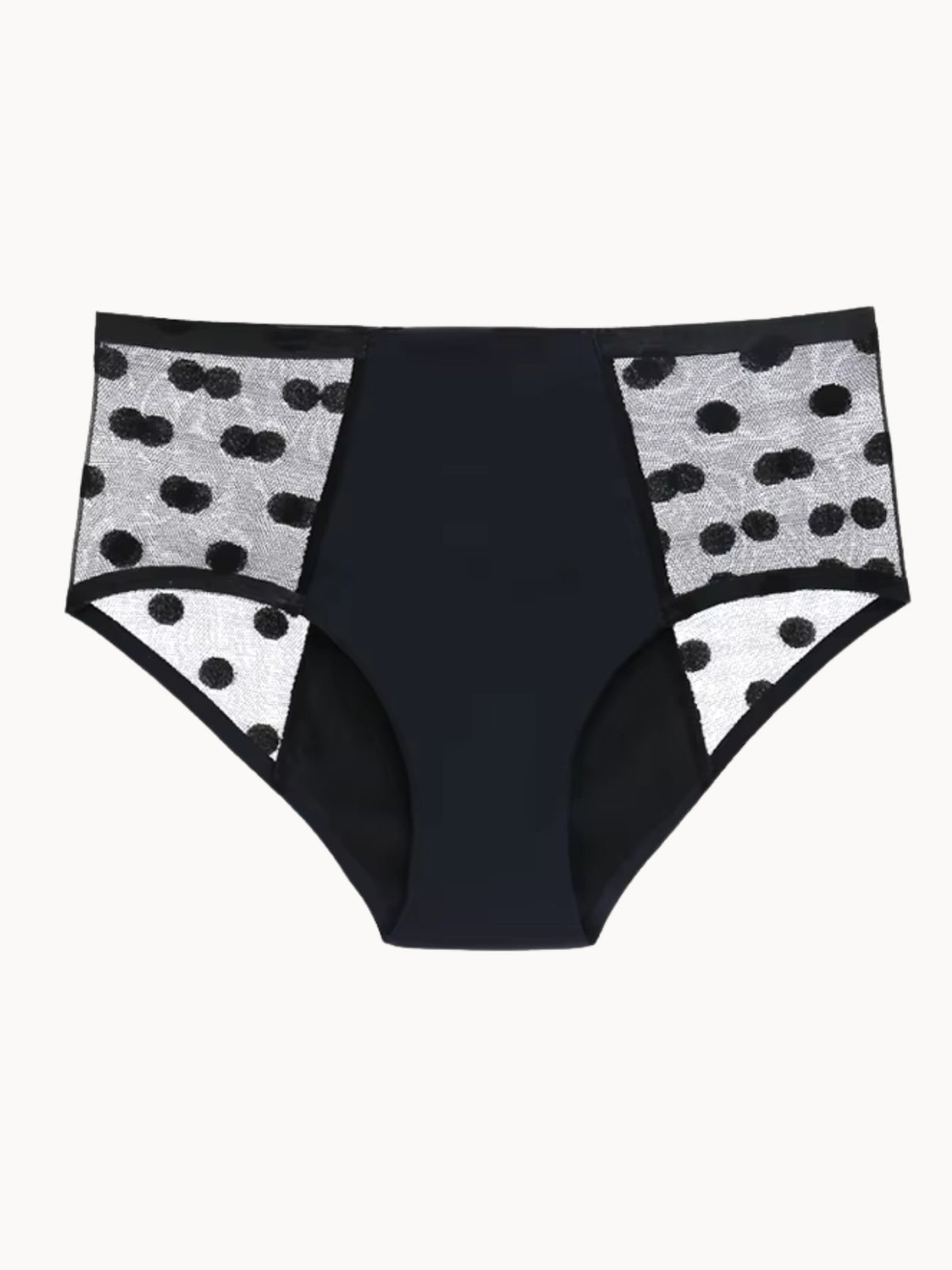 Sheer Dot Mesh Brief